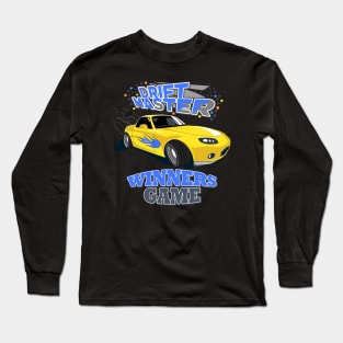 Drift Master Yellow Car design Long Sleeve T-Shirt